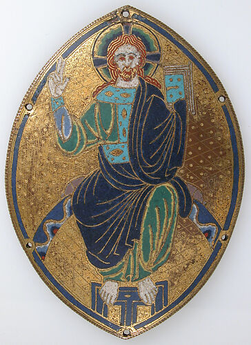 Plaque with Christ Blessing