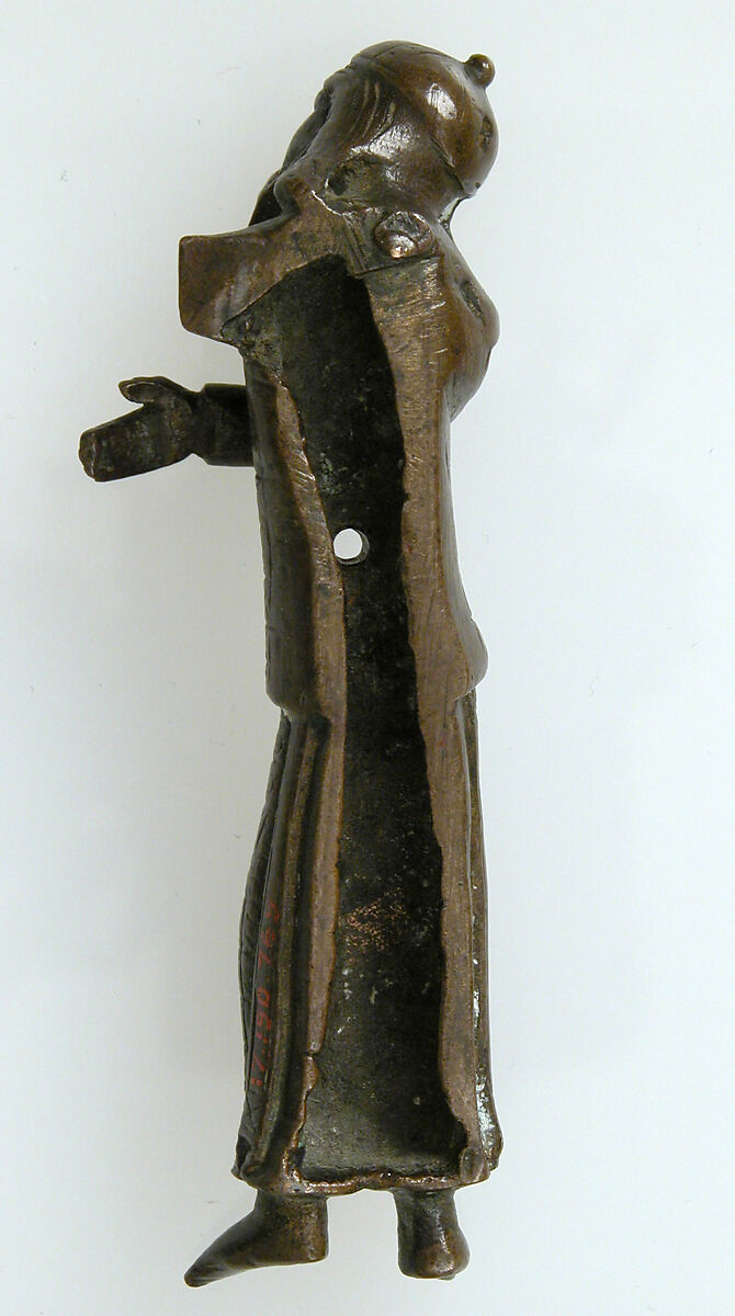 Joseph of Arimathea from a Deposition Group, Copper alloy, gilt, British (?)