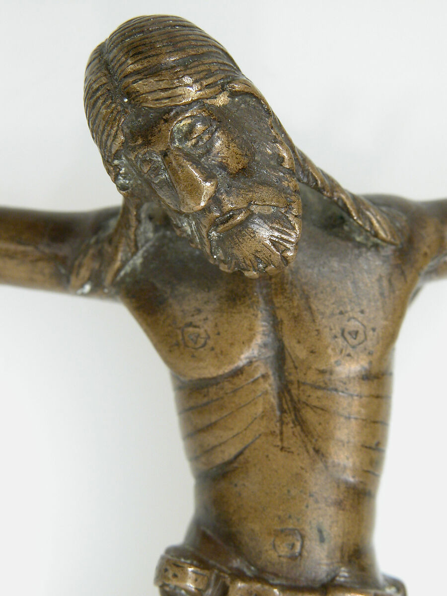Figure of Christ from a Deposition Group, Copper alloy, gilt, British (?)