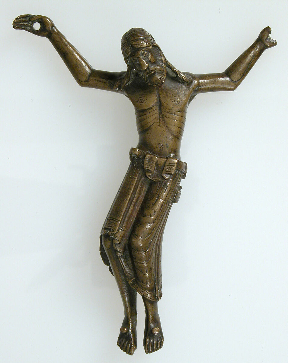 Figure of Christ from a Deposition Group, Copper alloy, gilt, British (?)
