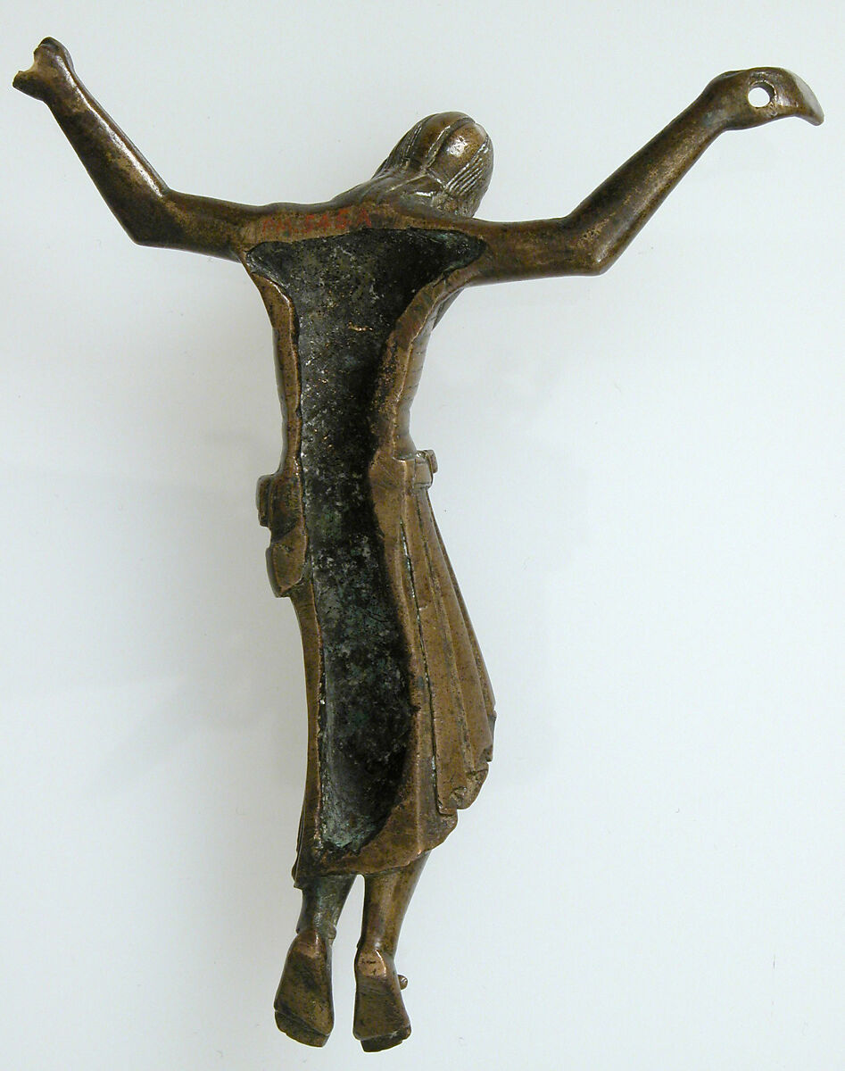 Figure of Christ from a Deposition Group, Copper alloy, gilt, British (?)