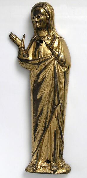 Appliqué Figure, Copper-gilt, French 