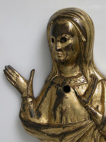 Appliqué Figure, Copper-gilt, French