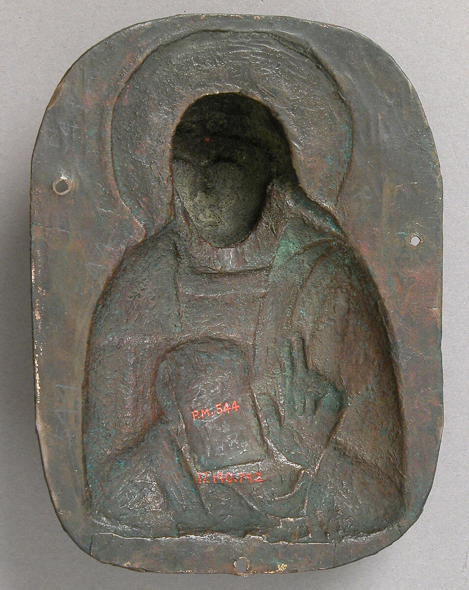Bust of an Apostle, Copper, gilding, South Netherlandish