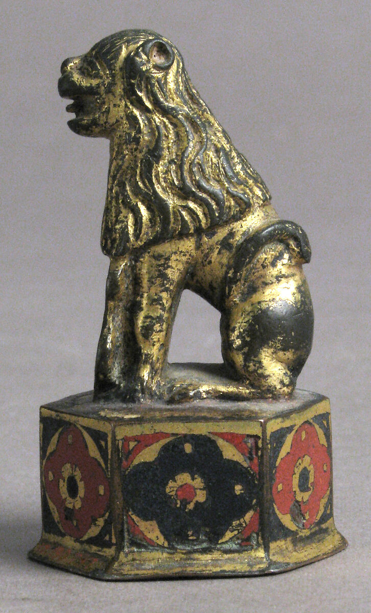 Seal, Champlevé enamel, copper-gilt, French or Italian