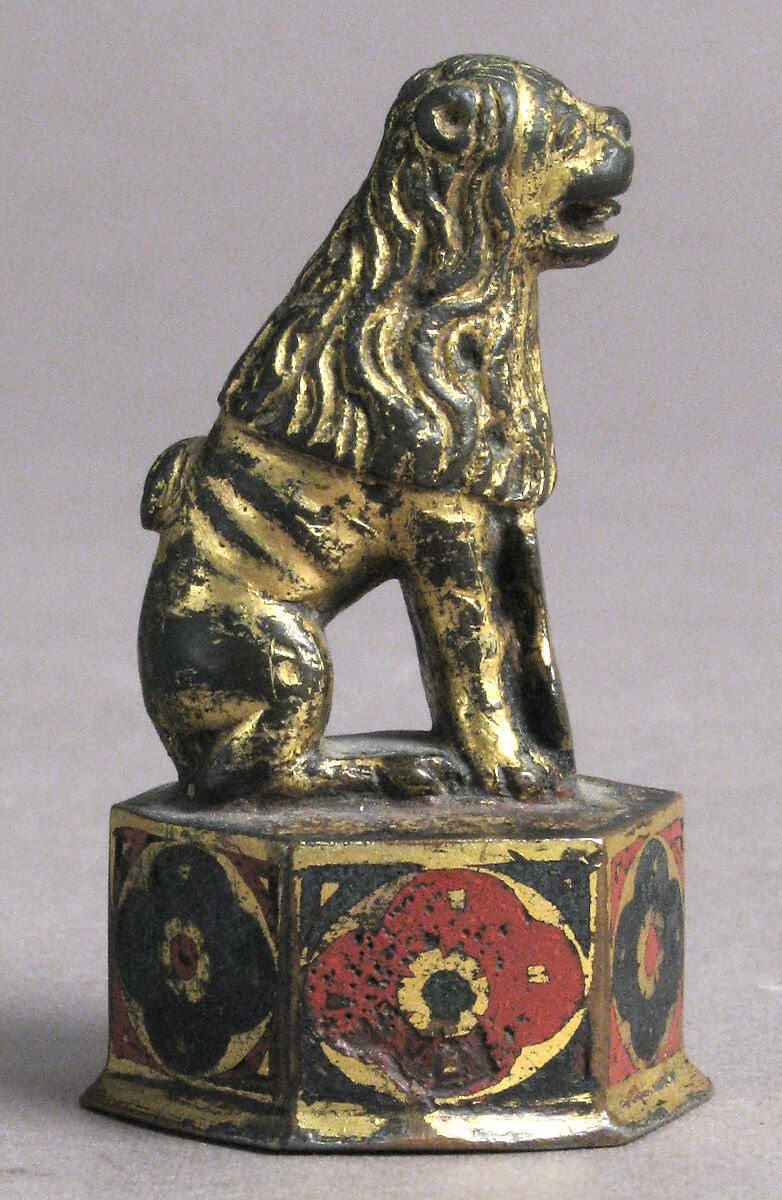 Seal, Champlevé enamel, copper-gilt, French or Italian
