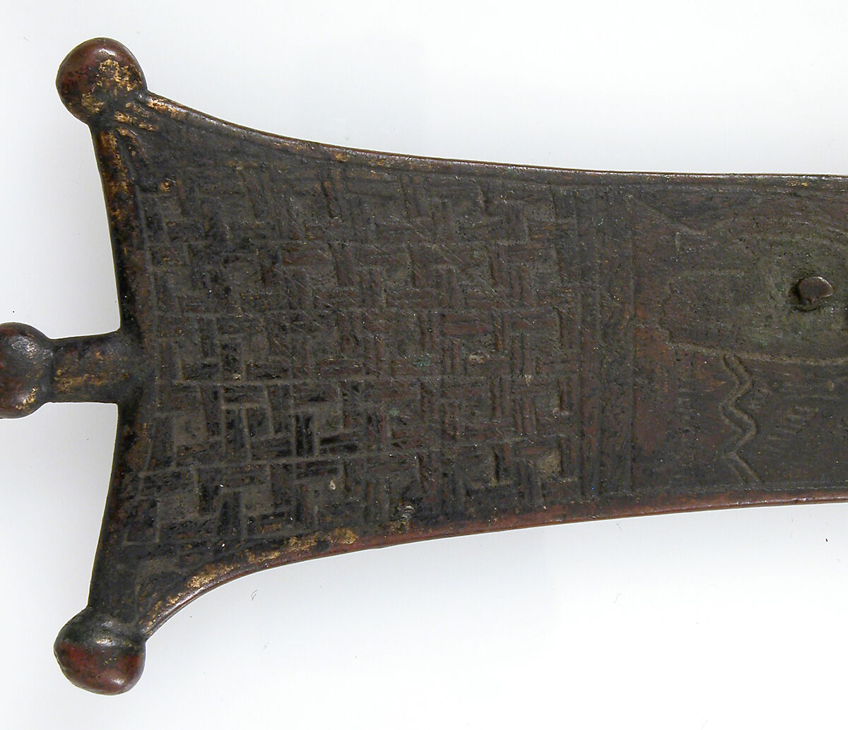 Crucifix, Copper alloy, gilt, Southeastern Europe (possibly)