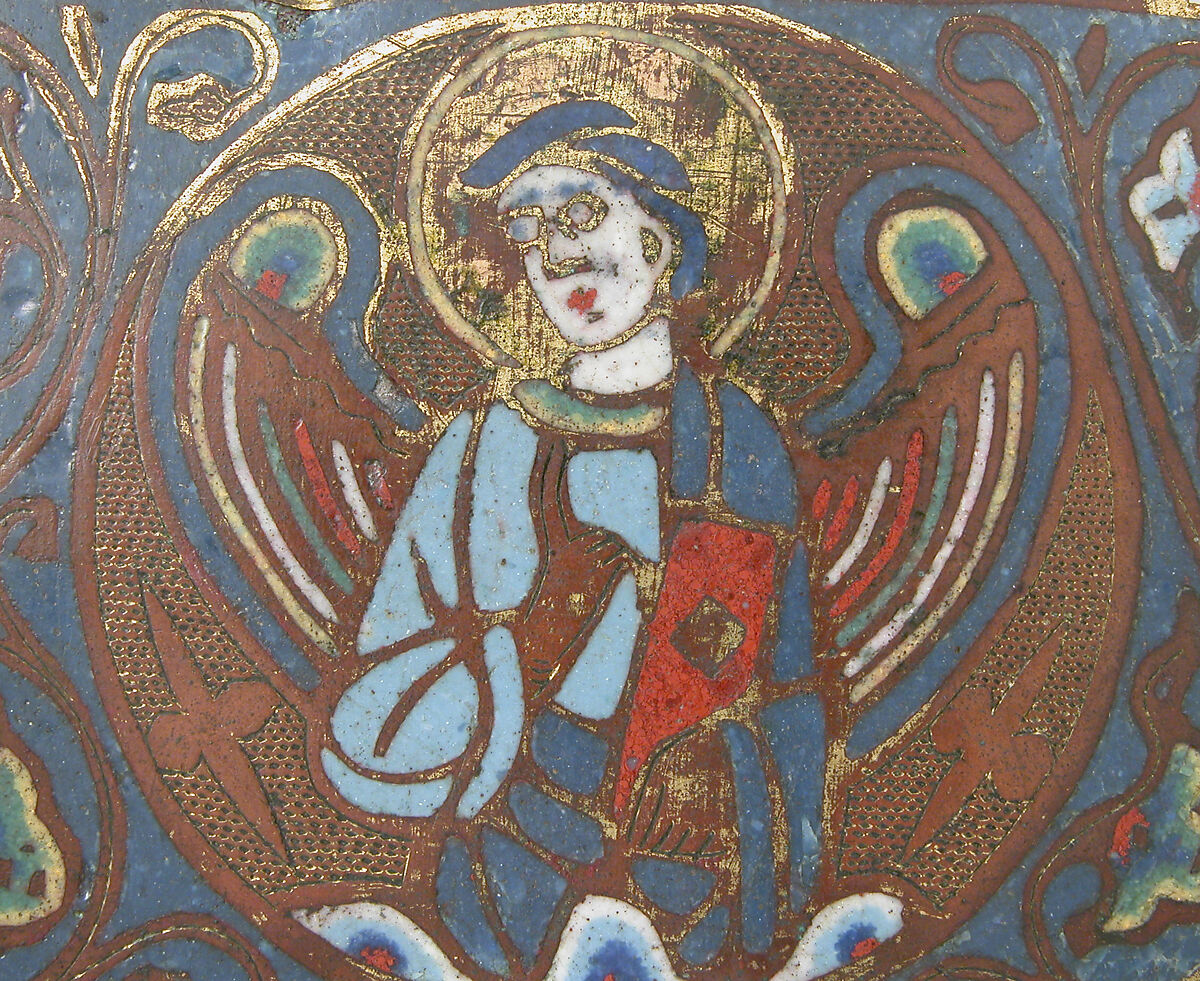 Plaque from a Chasse, Champlevé enamel and gilded copper, French