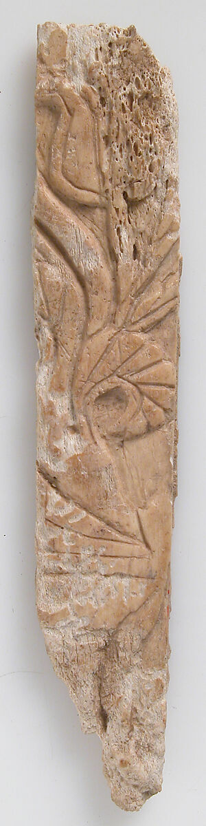Relief Fragment with Floral Design, Ivory, Coptic 