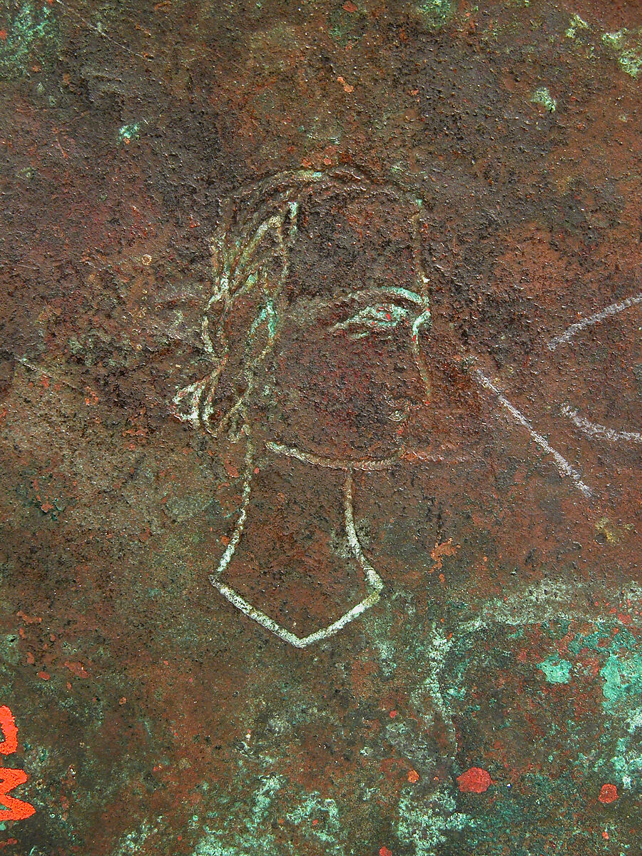 Plaque, Champlevé enamel, copper, French