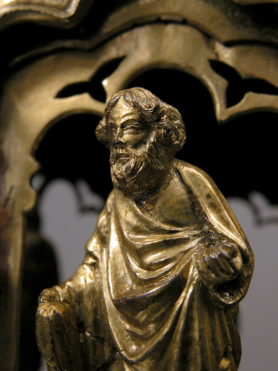 Lamp or Censer, Gilt-copper alloy, silver, enamel en ronde bosse, rock crystal, North Italian