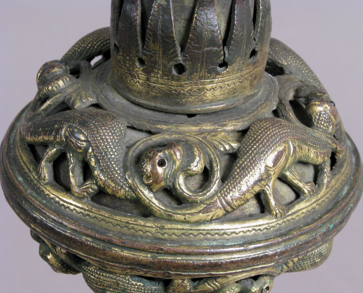 Crozier Head, Champlevé enamel, copper-gilt, French