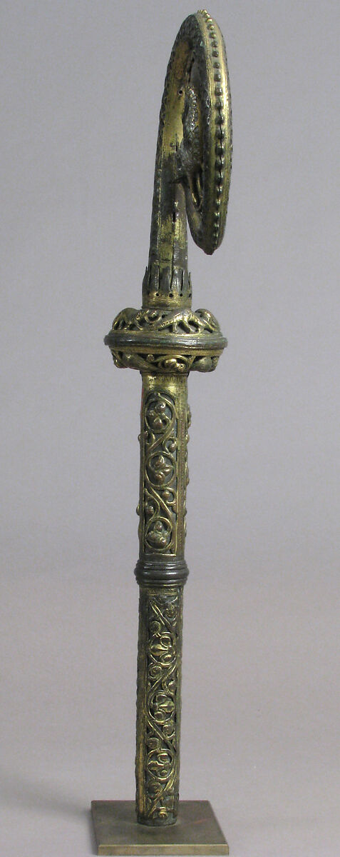 Crozier Head, Champlevé enamel, copper-gilt, French