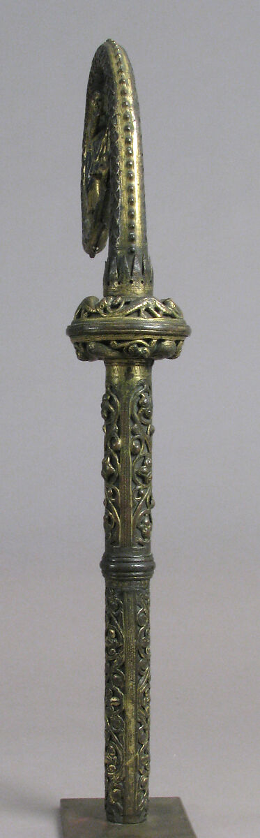 Crozier Head, Champlevé enamel, copper-gilt, French