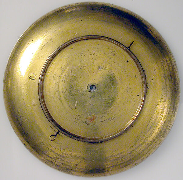 Dish, Gilded copper alloy, European