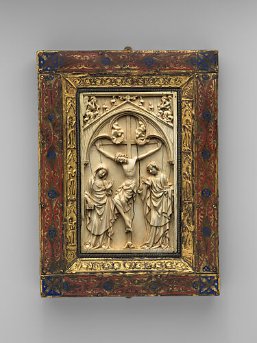 Book Cover with Crucifixion Panel