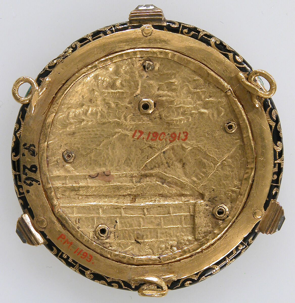 The Dead Christ with the Virgin, Saint John, and Angels, Opaque and translucent enamel on gold, French