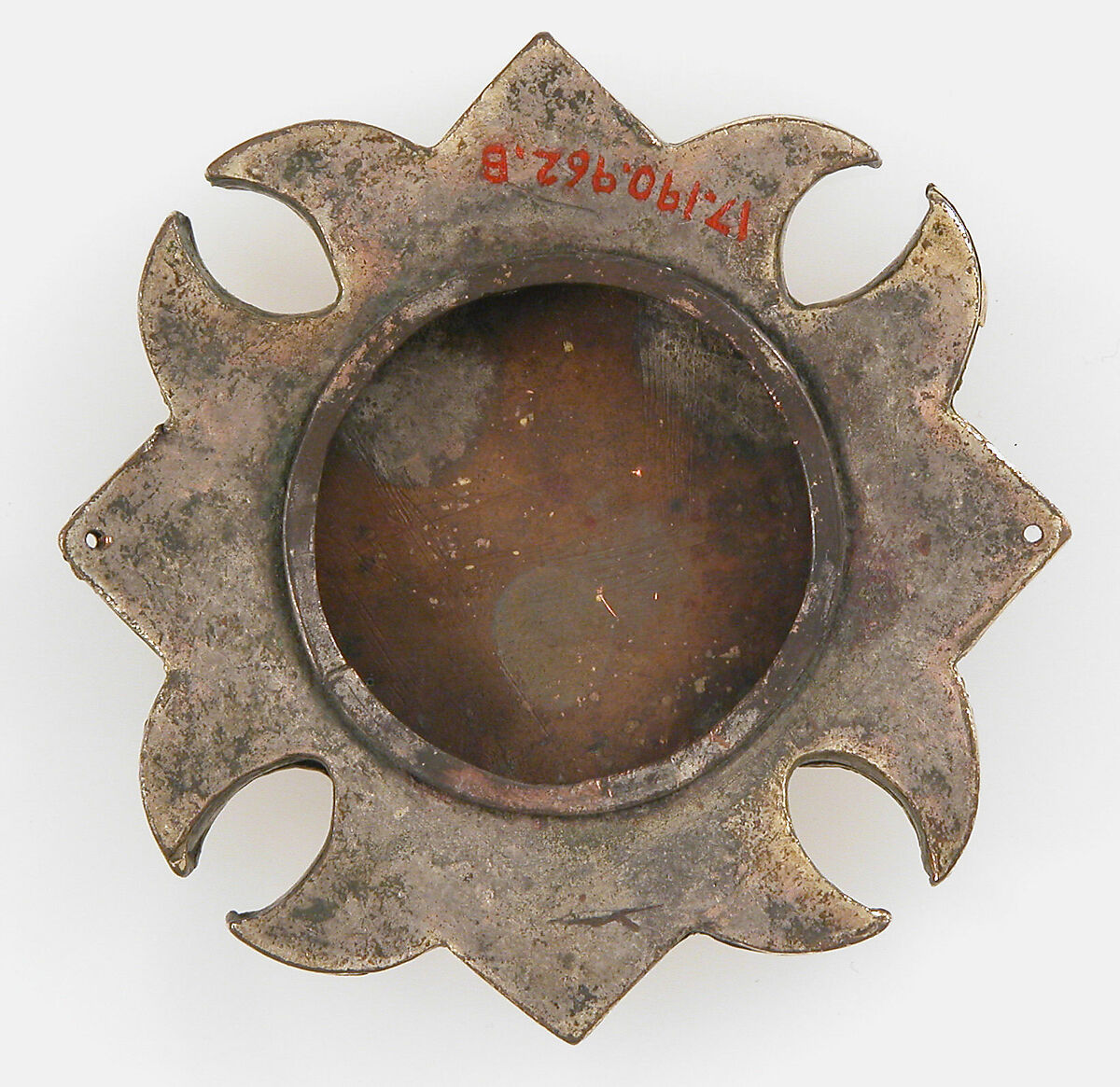 Horse Bridle or Belt Ornaments, Gilt copper or copper alloy and cloisonné enamel, Spanish