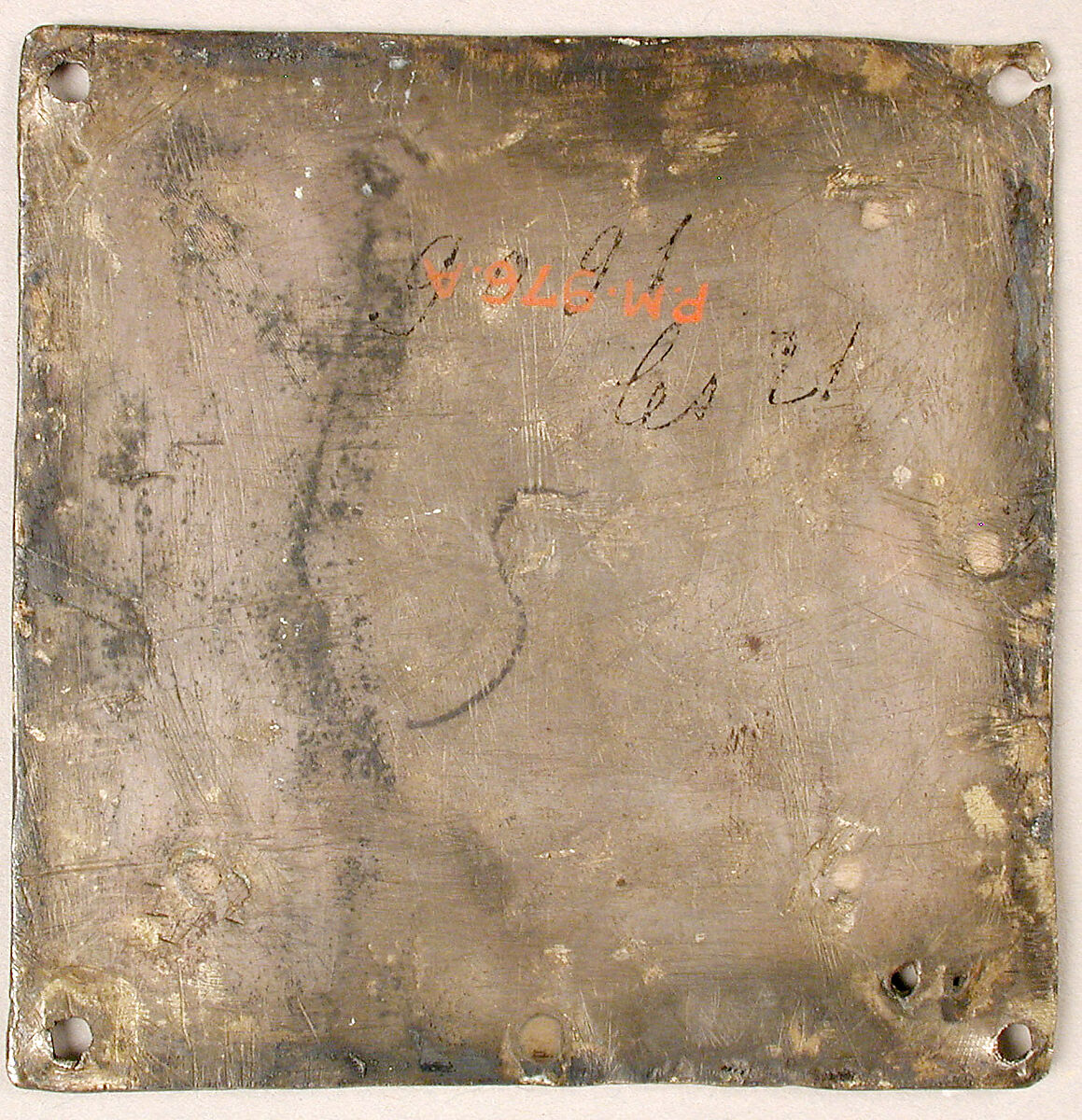 Plaque with Agnus Dei, Basse taille enamel, silver, Catalan