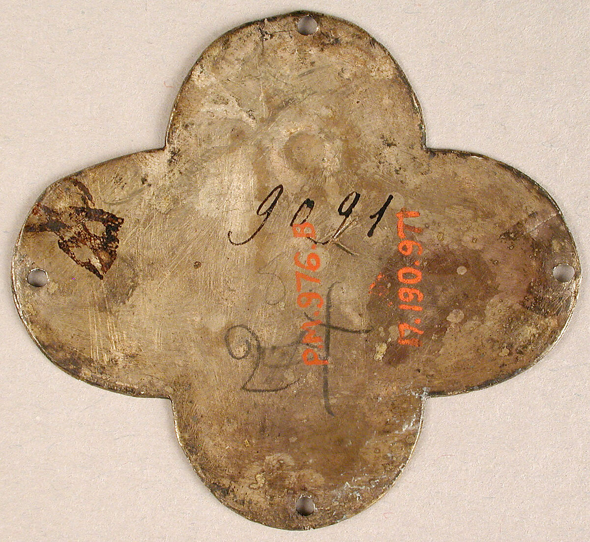 Plaque with the Lion of Saint Mark, Basse taille enamel, silver, Catalan