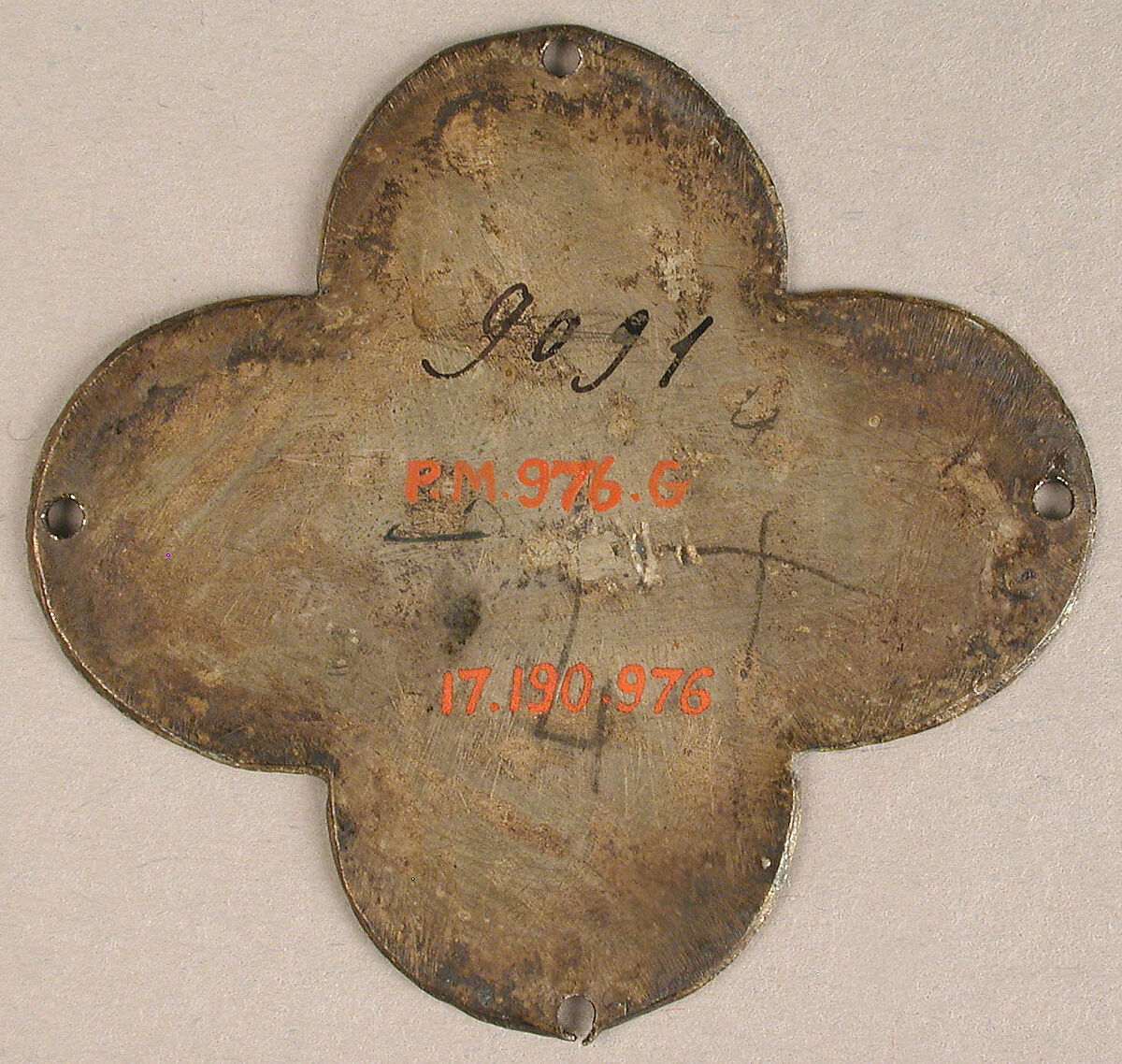 Plaque with St. John in Mourning, Basse taille enamel, silver, Catalan