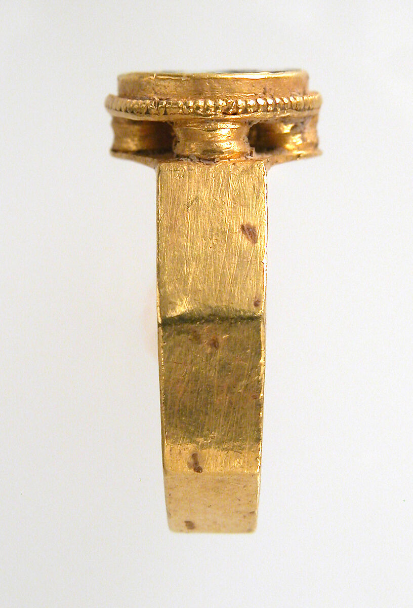 Finger Ring, Gold, intaglio, Frankish
