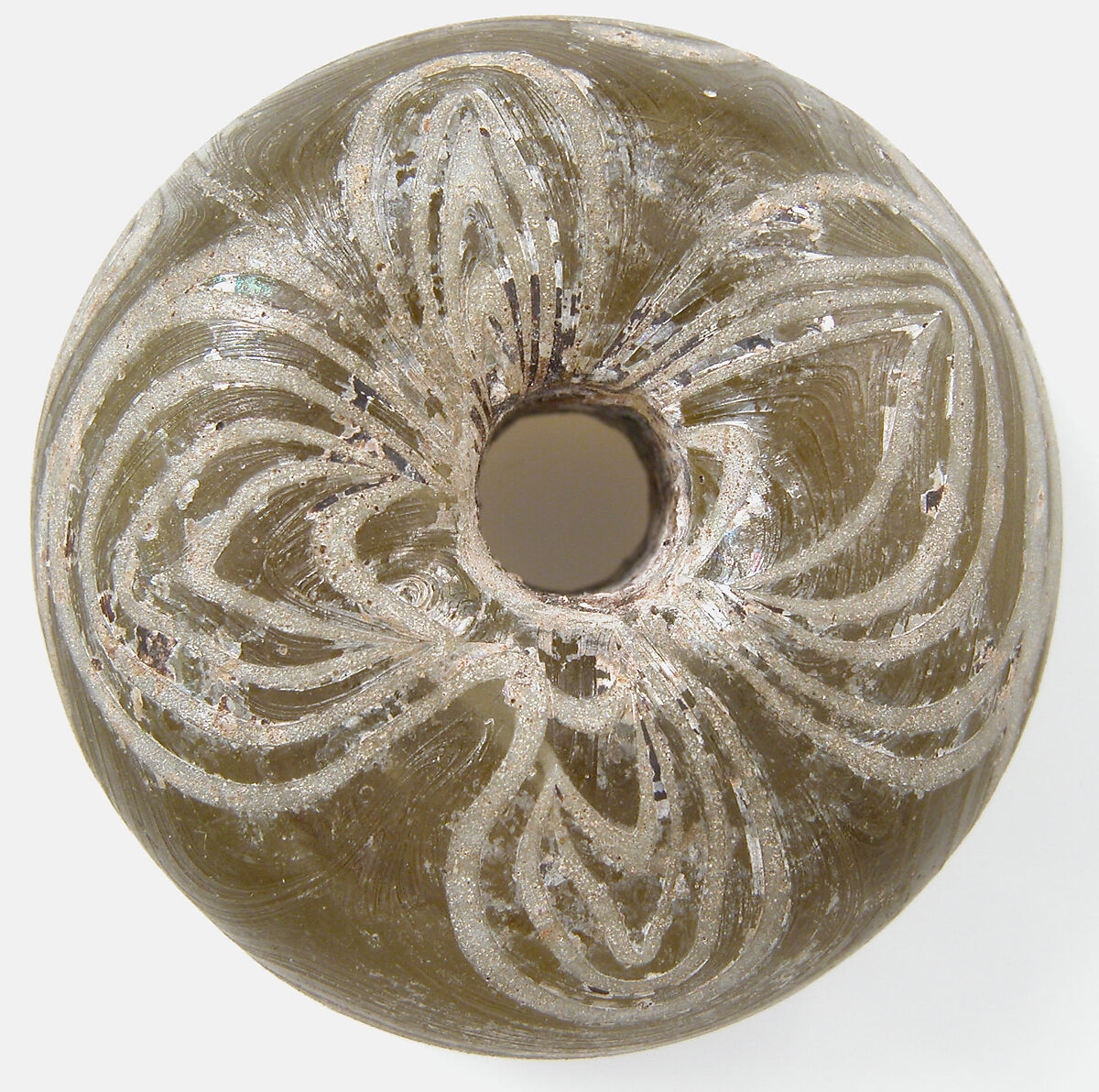 Circular Bead, Glass, Frankish 