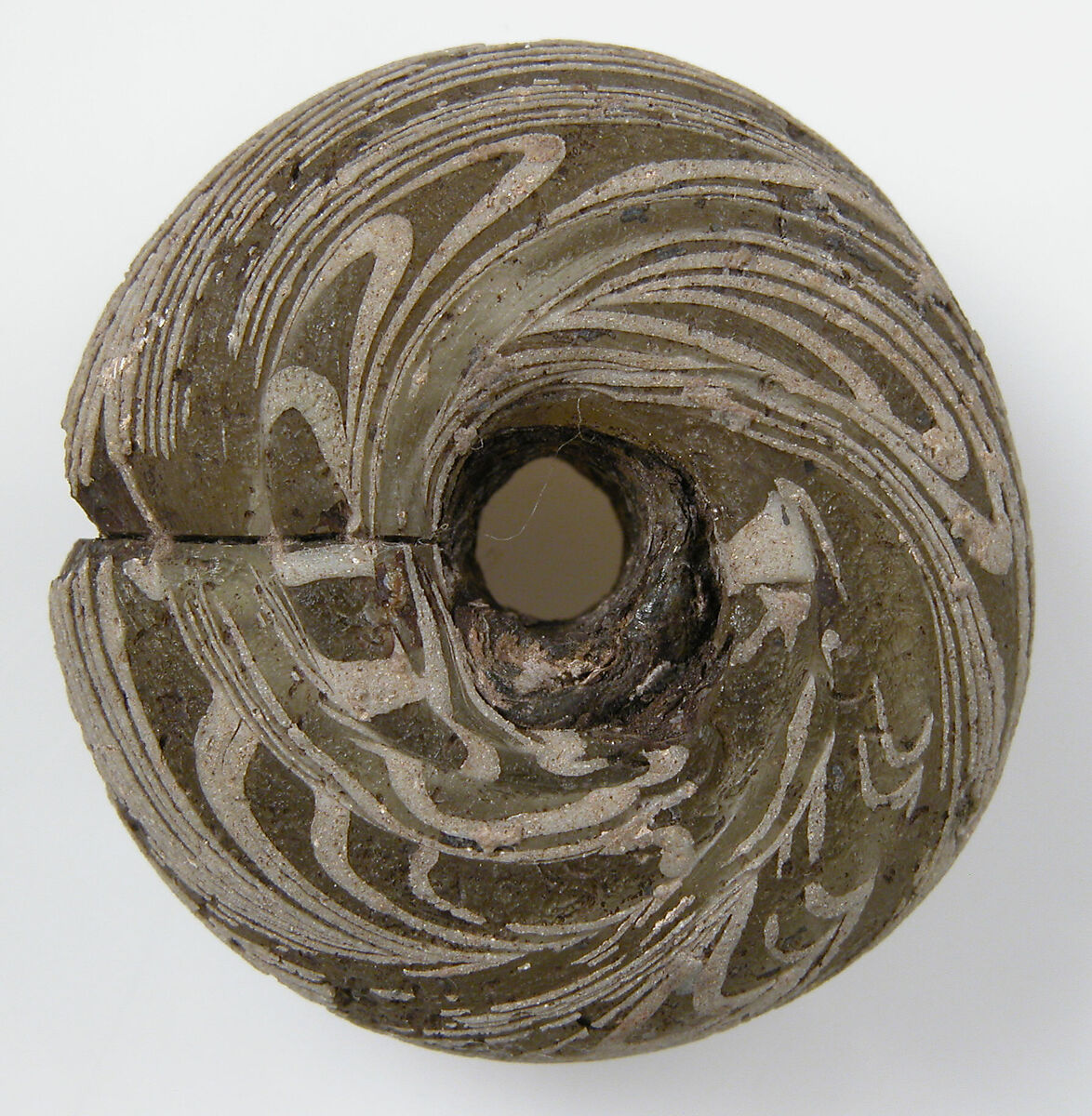 Circular Bead, Glass, Frankish 