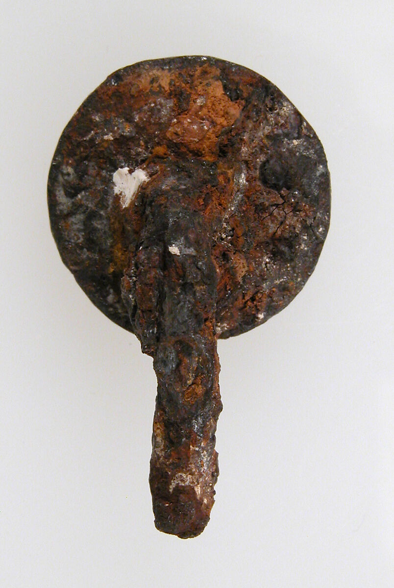 Belt Fitting, Iron, silver inlay, Frankish