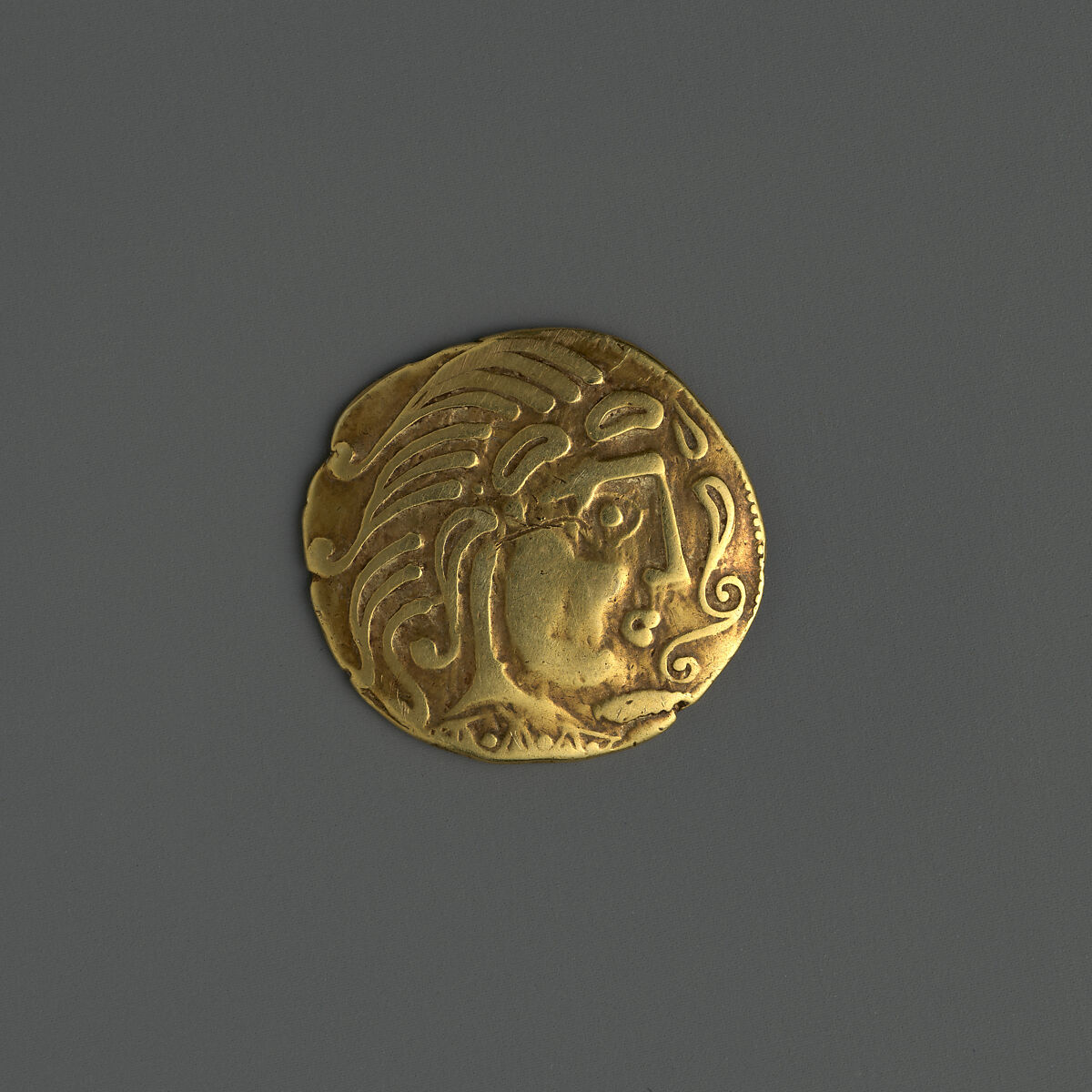 Gold Coin of the Parisii, Gold, Celtic 