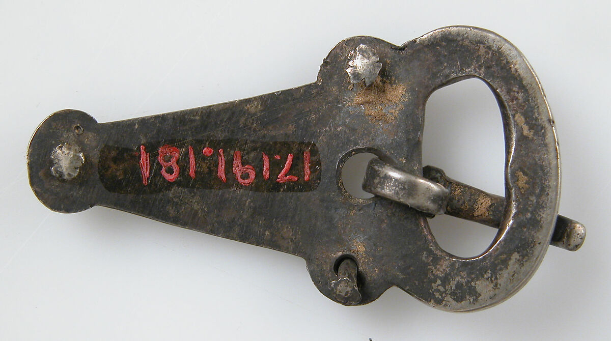 Silver Shoe Buckle, Silver, Frankish
