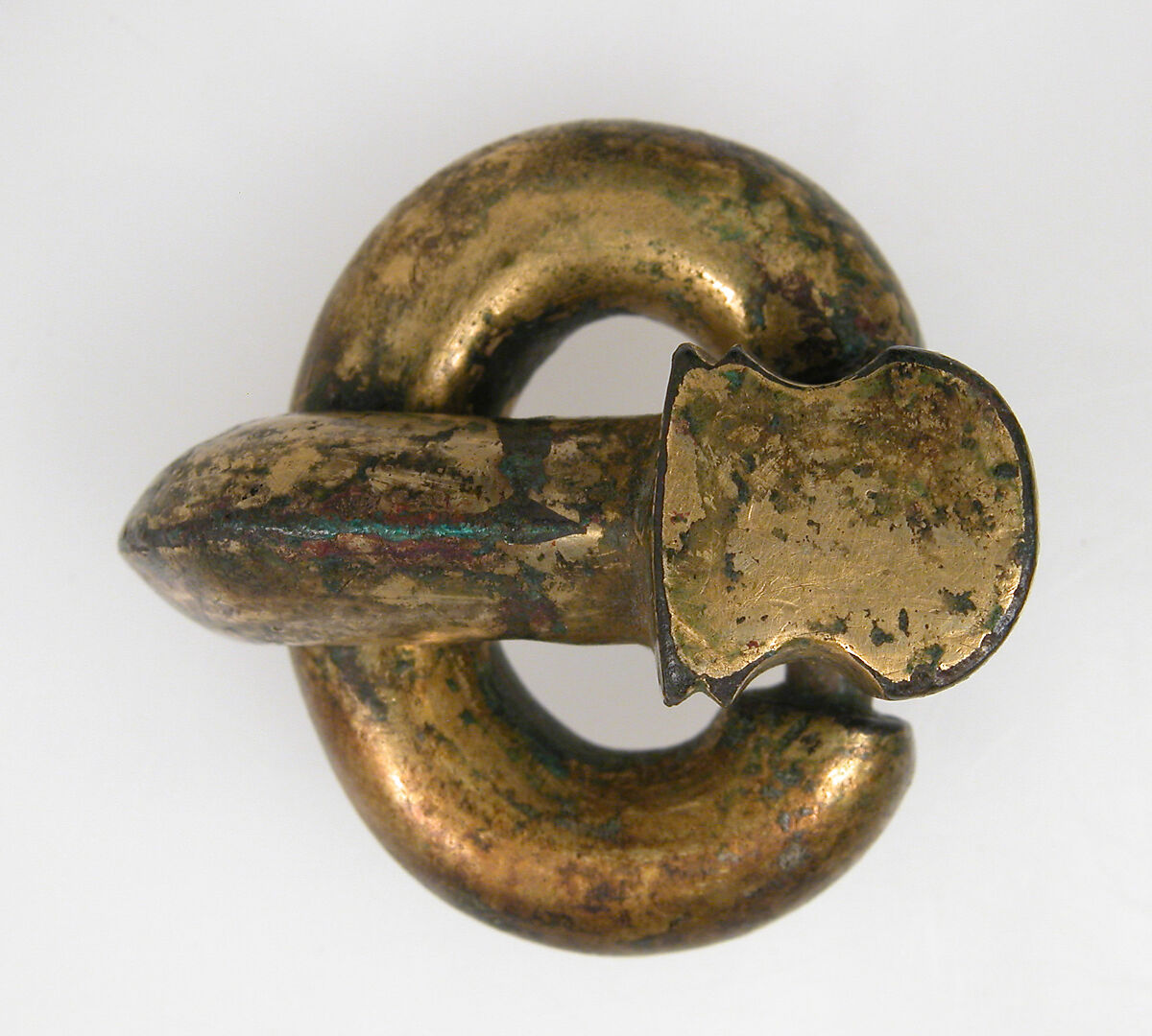Buckle, Bronze-gilt, Frankish 