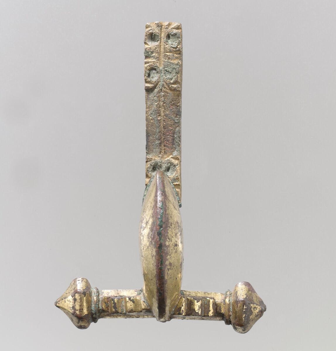 Crossbow Brooch, Bronze-gilt, Late Roman 