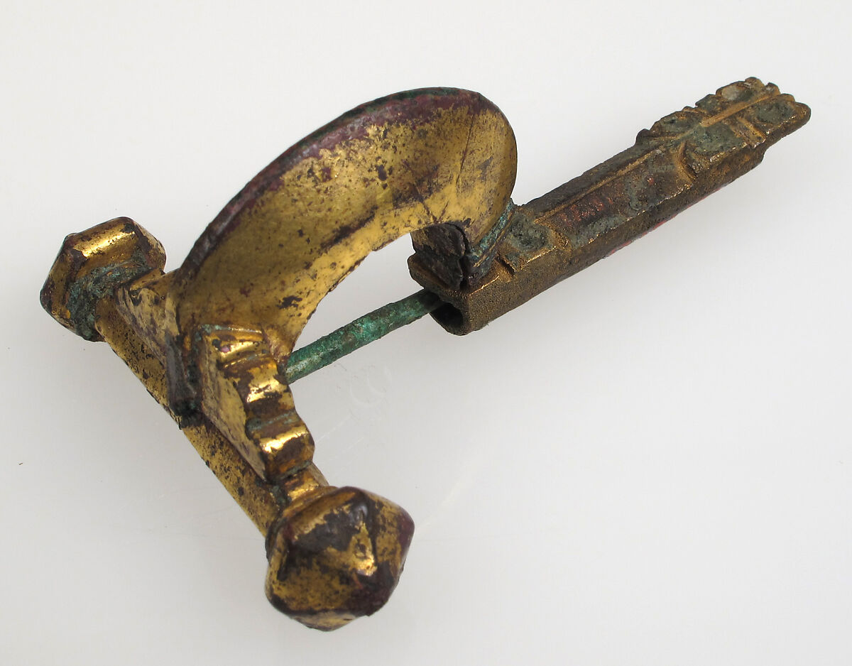 Crossbow Brooch, Bronze-gilt, Late Roman