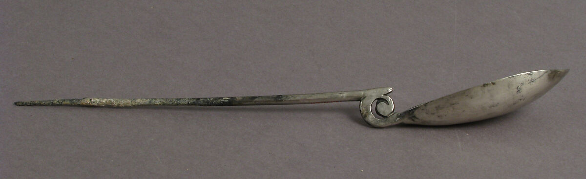 Silver Spoon, Silvered Copper alloy, Late Roman