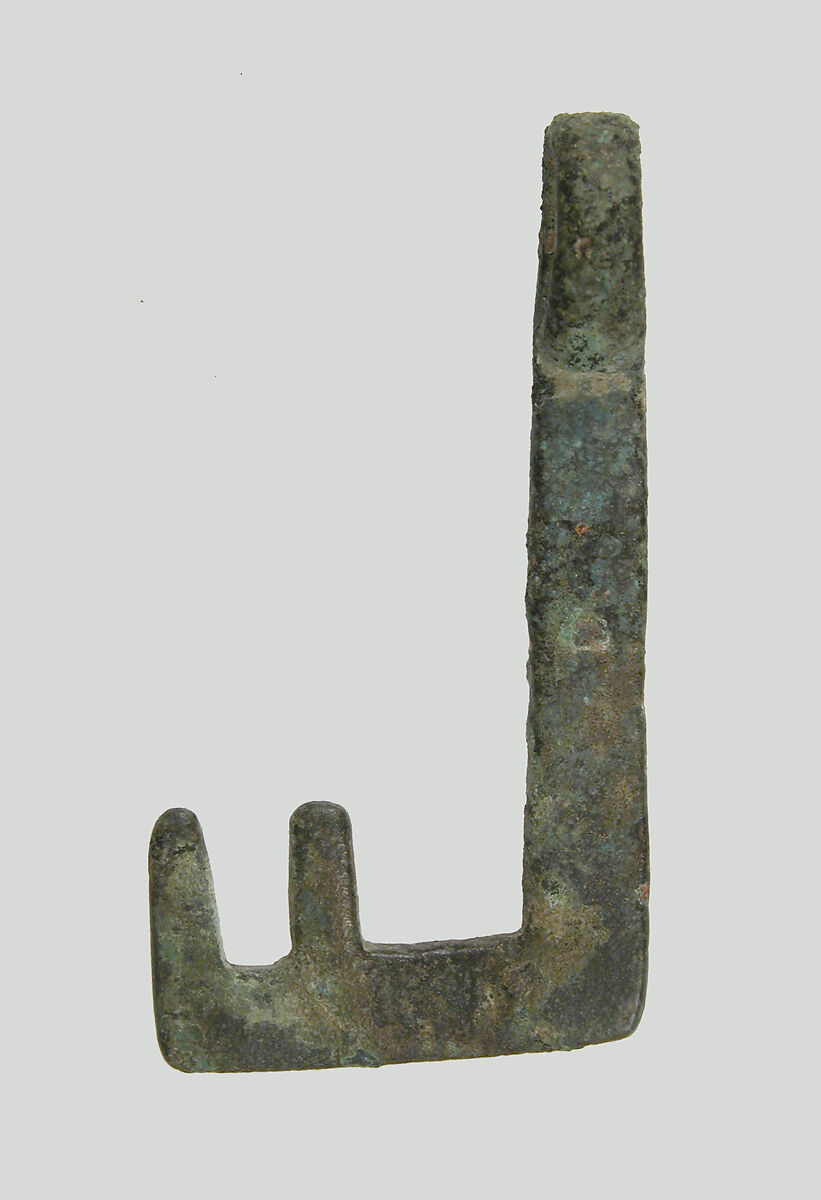 L-Shaped Key, Copper alloy, Late Roman 