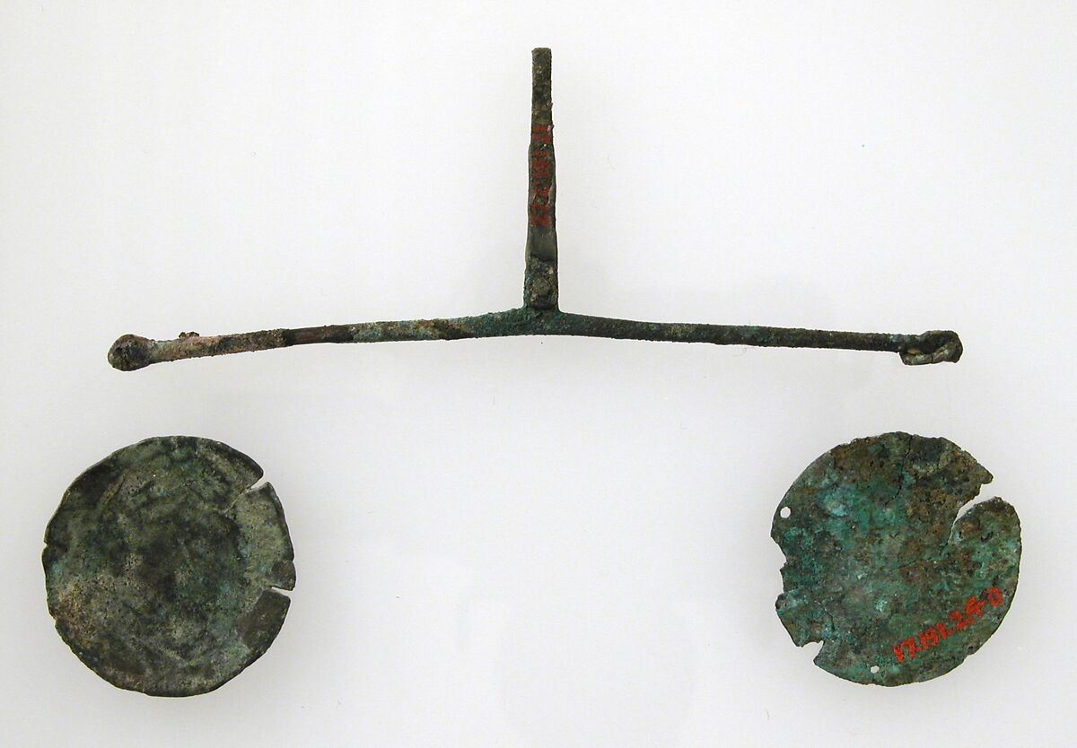 Druggist's Scales, Copper alloy, Late Roman