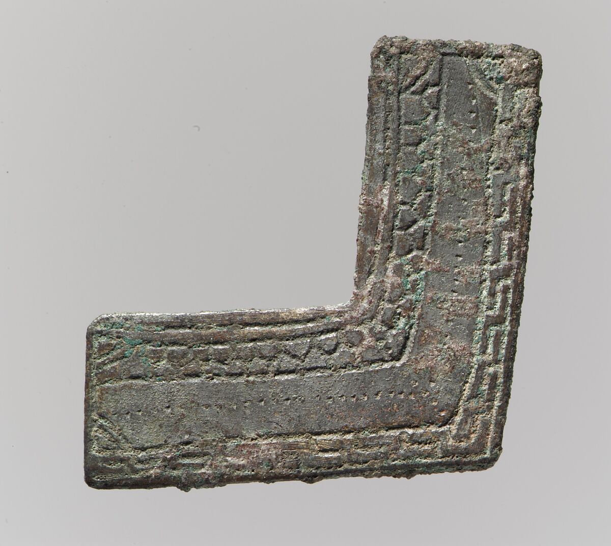 Flat Ornament, Copper alloy, "tinned" surface, Frankish 