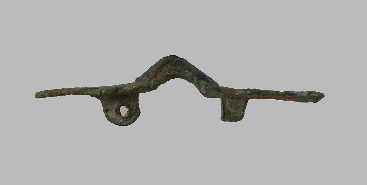 Equal-Arm Brooch, Copper alloy, Frankish