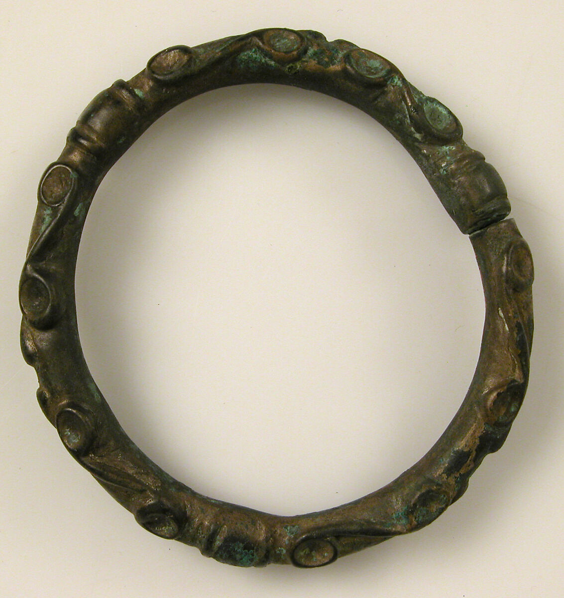 Bracelet with Spiral Designs, Copper alloy, Celtic 