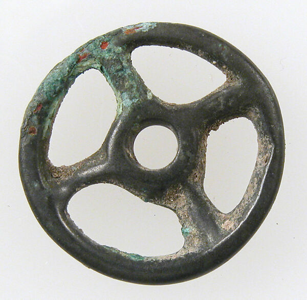 Four-Spoked Votive Wheel, Potin (pinchback), European