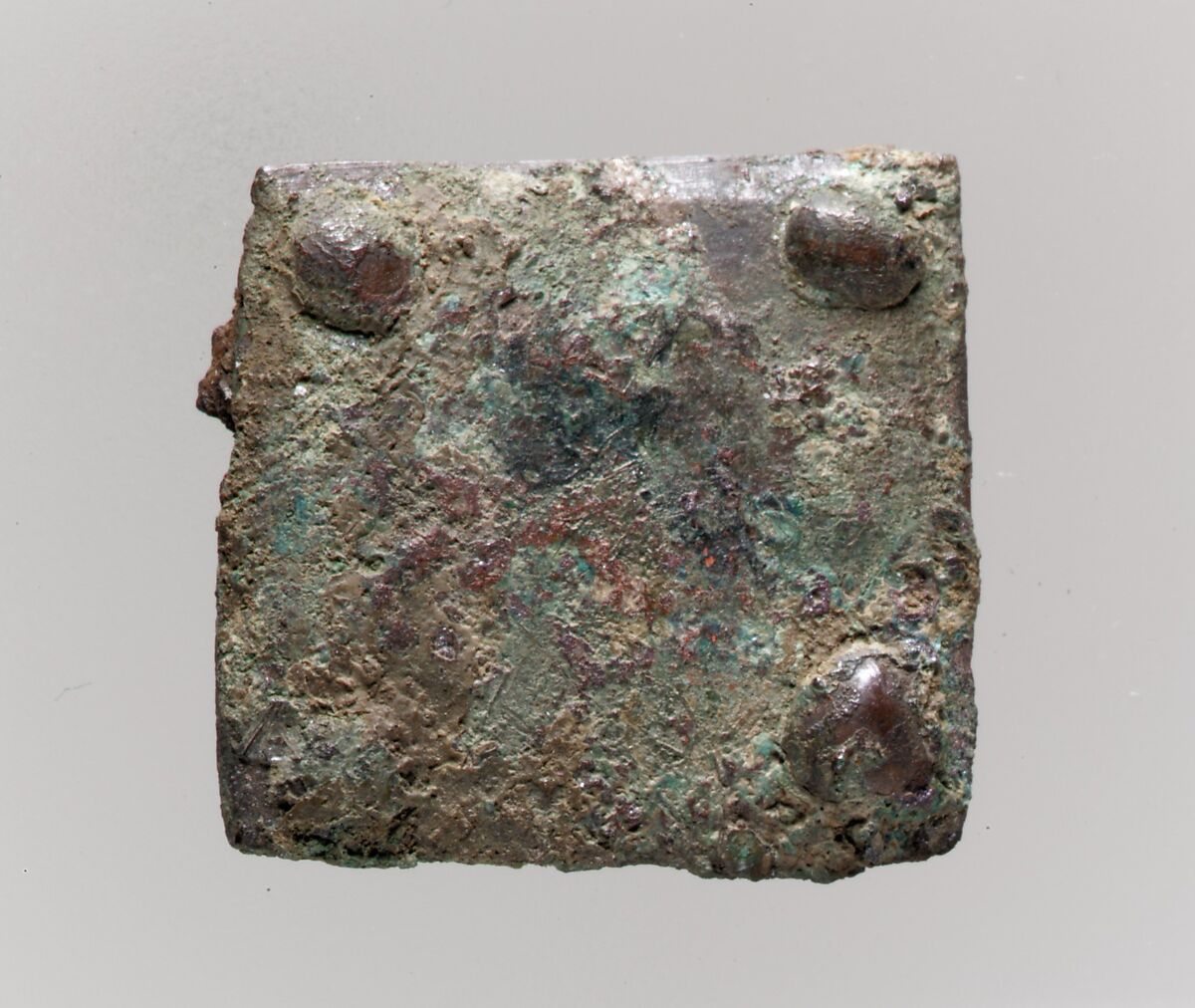 Square Plaque, Copper alloy, Frankish 