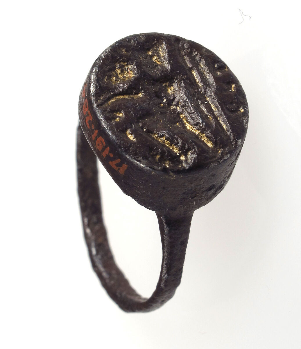 Finger Ring, Copper alloy, traces of gilding (?), Roman 