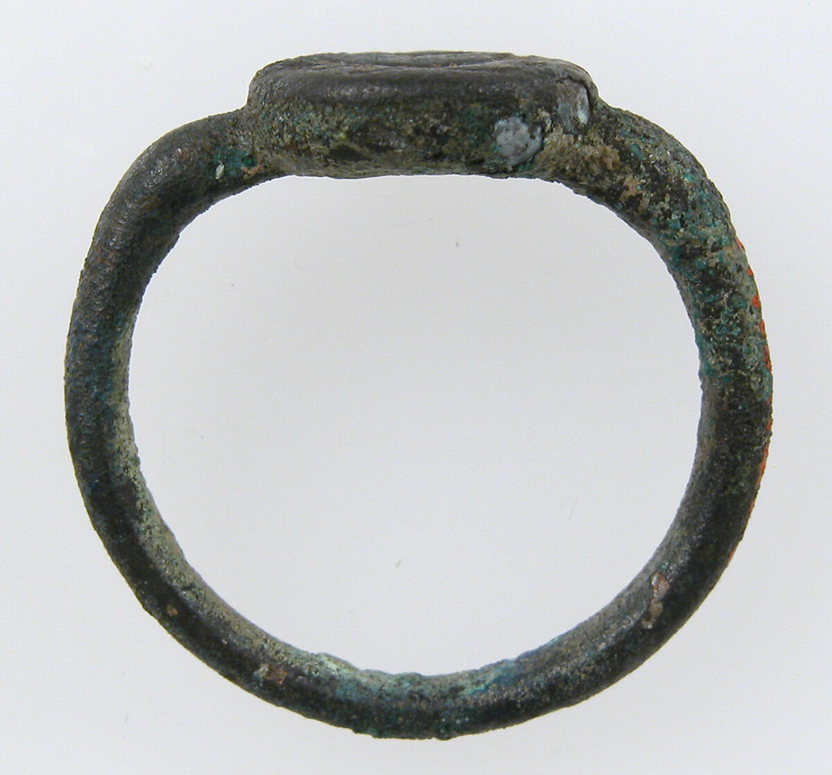 Finger Ring, Copper alloy, traces of gilding, Frankish