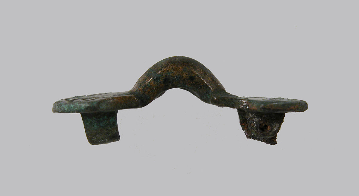 Equal-Arm Brooch, Copper alloy, Frankish