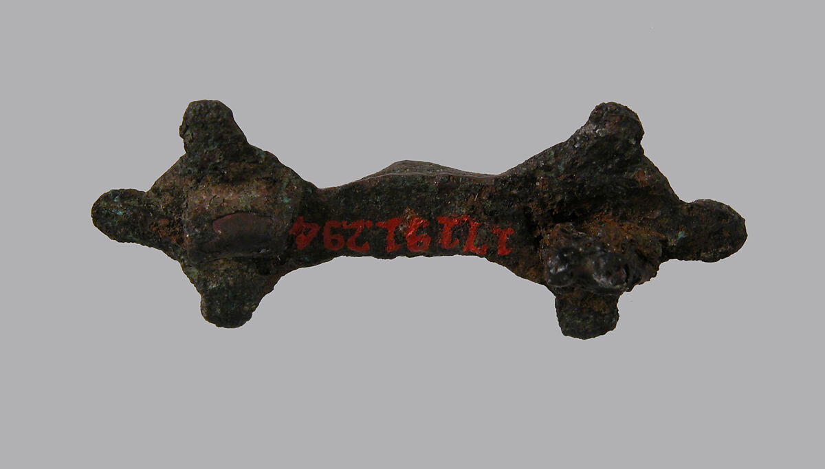 Bow Brooch, Copper alloy, Frankish