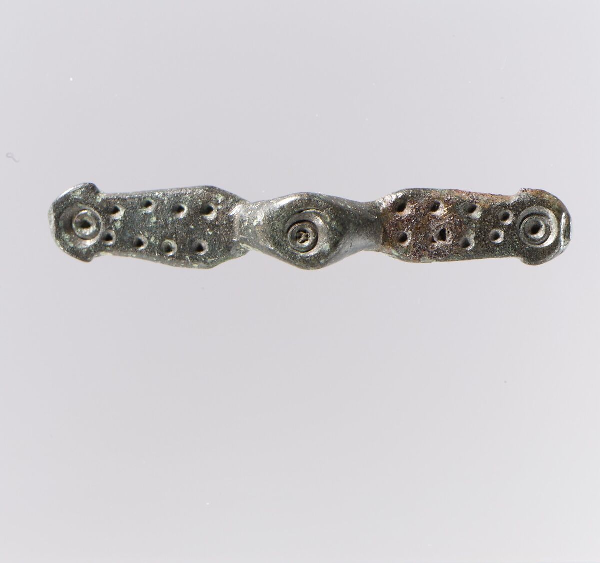 Equal-Arm Brooch, Copper alloy, Frankish 