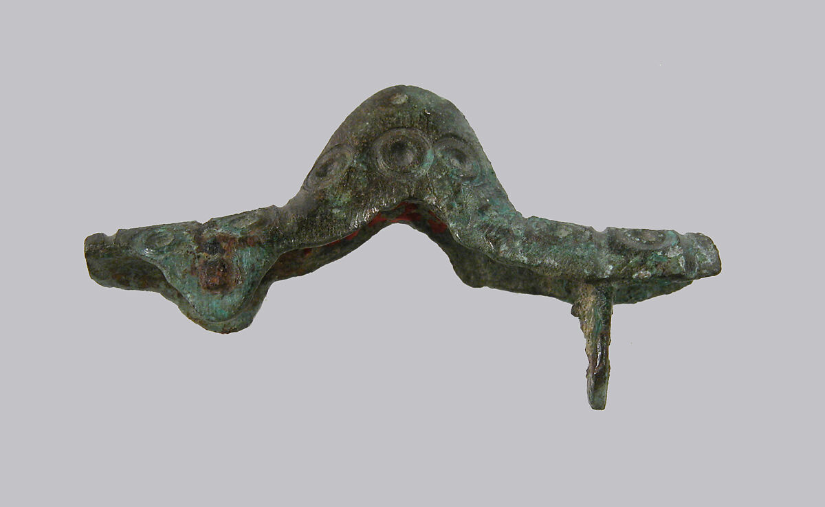 Equal-Arm Brooch, Copper alloy, Frankish