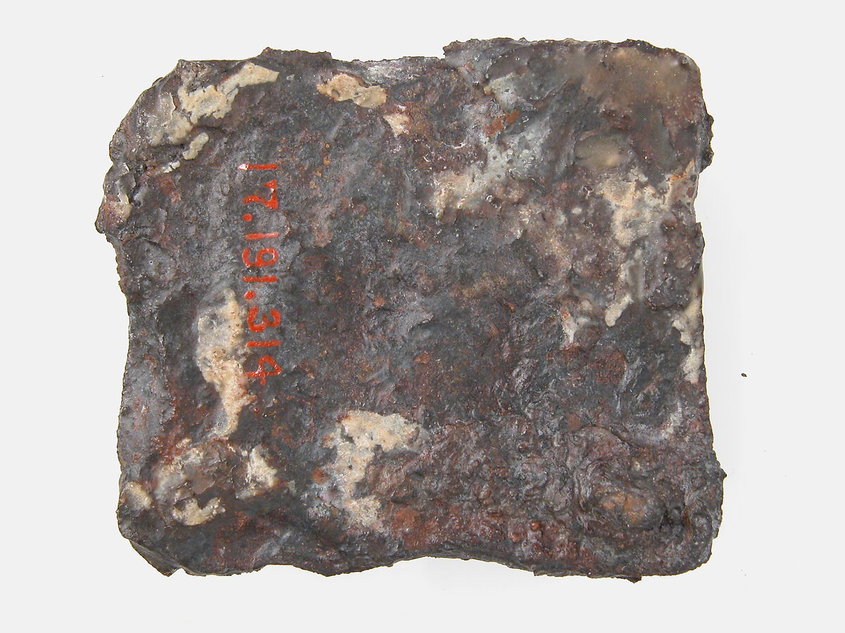 Belt Plate, Iron, silver inlay, Frankish