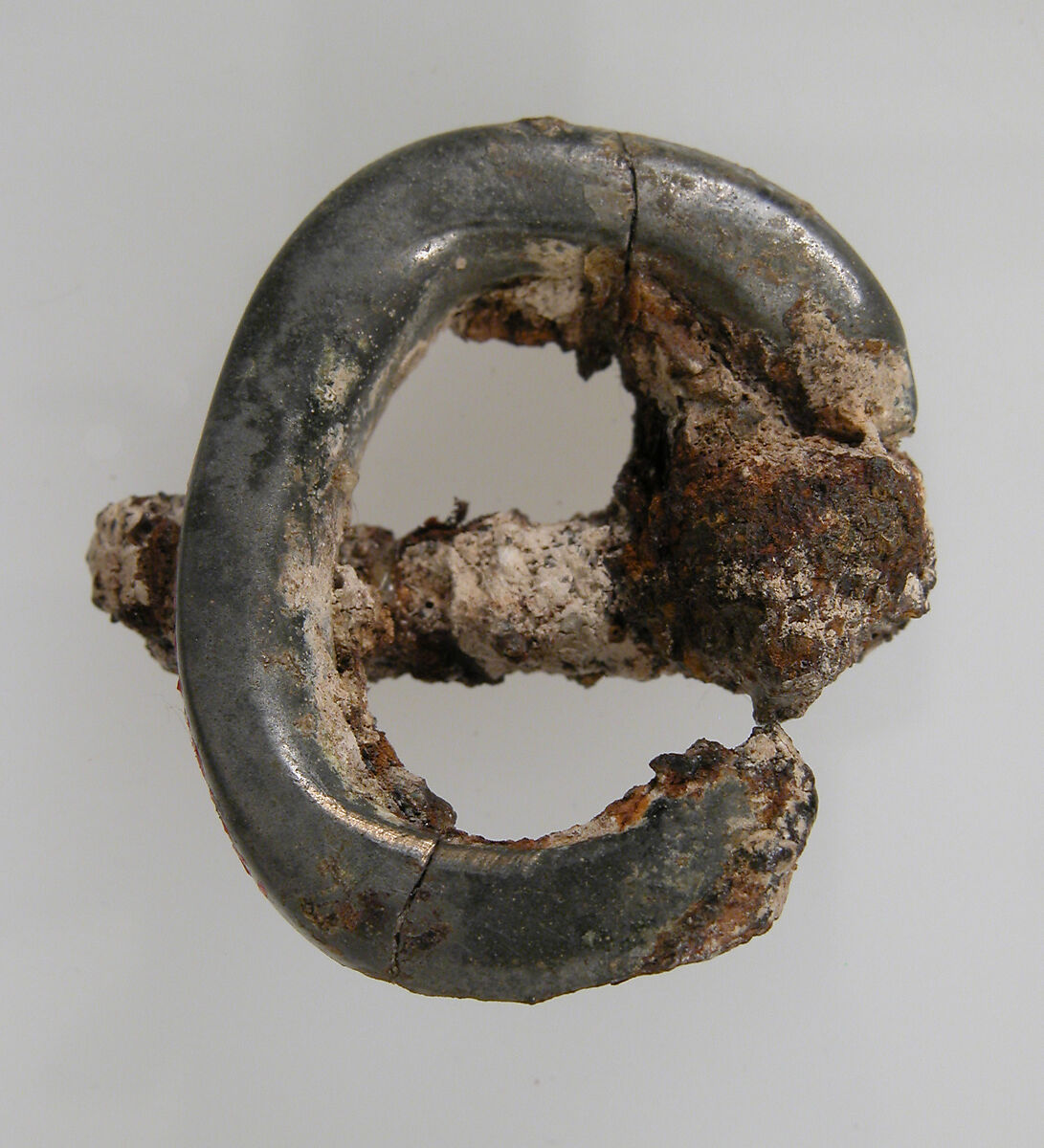 Buckle Loop and Tongue, Silvered or tinned copper alloy, Frankish